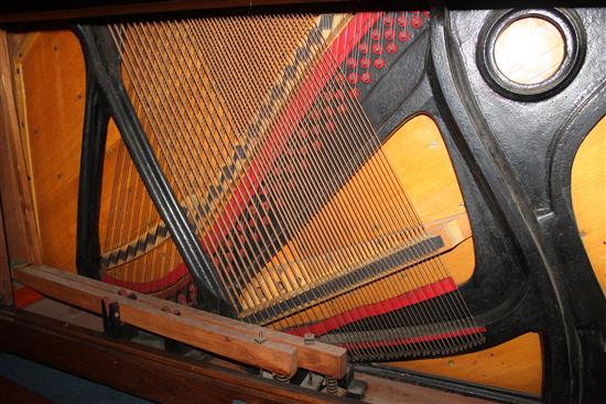 An early 20th century Bluthner rosewood cased upright piano,